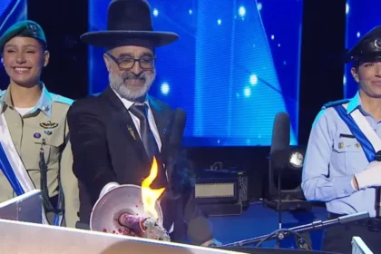 Rabbi Zarbiv Lights Torch Amid Gaza Fury