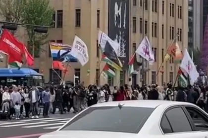 South Korea Holds Pro Palestine Protest in Solidarity with Gaza